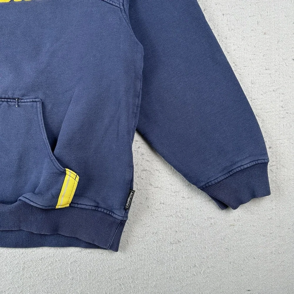 Vtg‎ Nike Michigan University Hoodie Men's Large Navy Blue Center Check Pullover